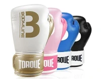 Guants d'entrenament de boxa de cuir de superfibra